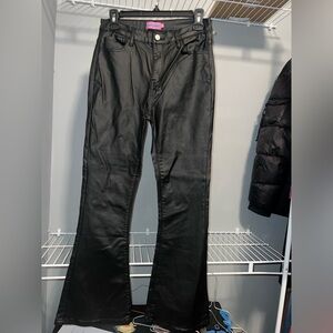 Edikted Woman’s  Black Faux Leather Pants